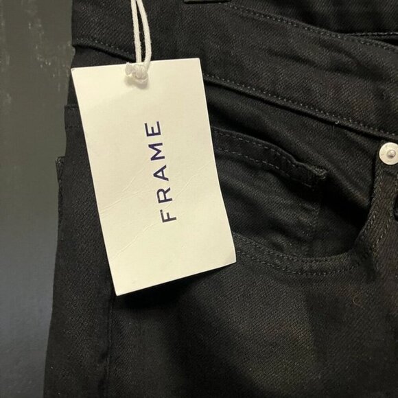 🌟 New Listing – FRAME L’Homme Slim Jeans in Noir, Size 31 - Picture 2 of 9